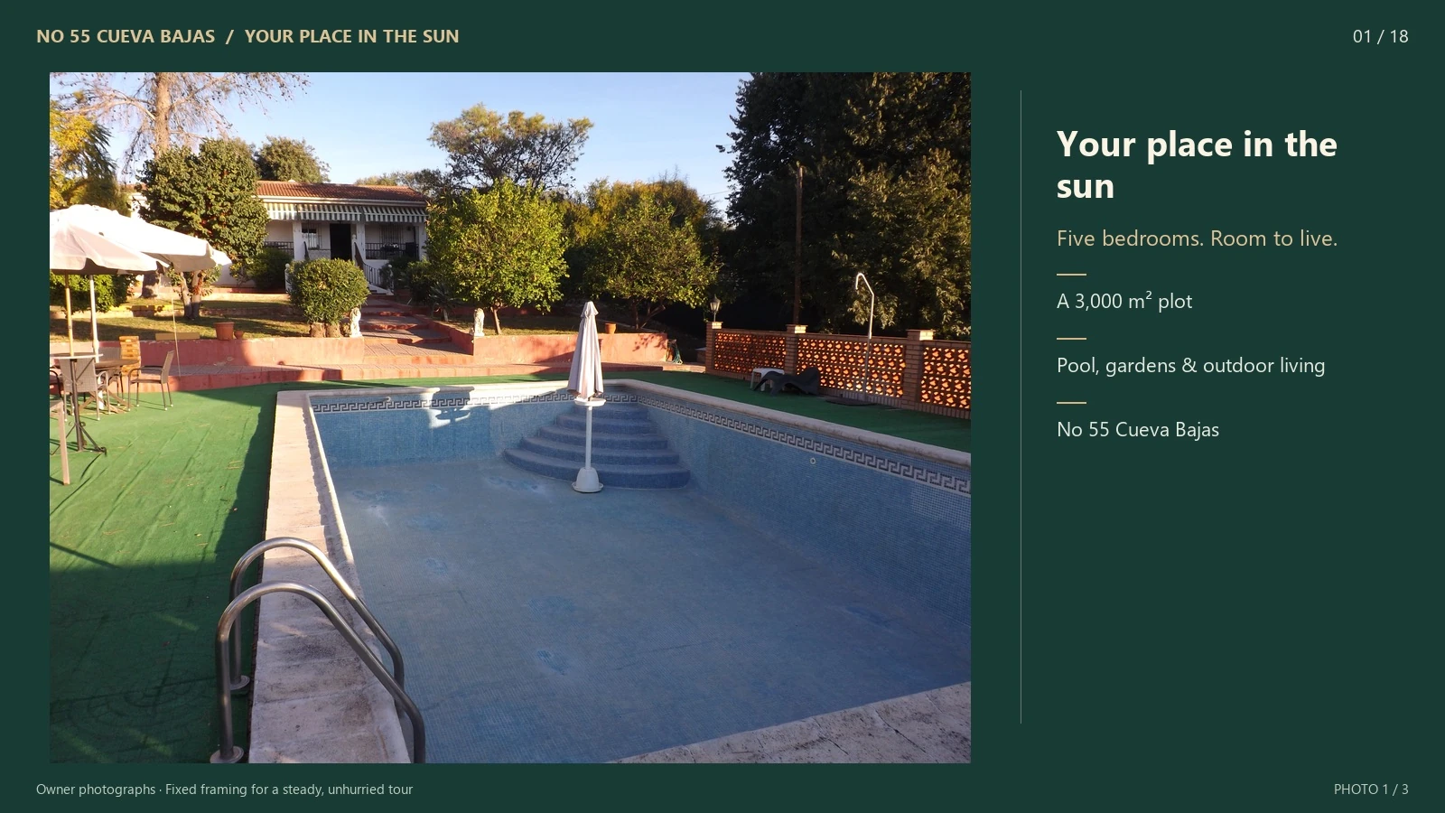 Preview of your tour of the villa